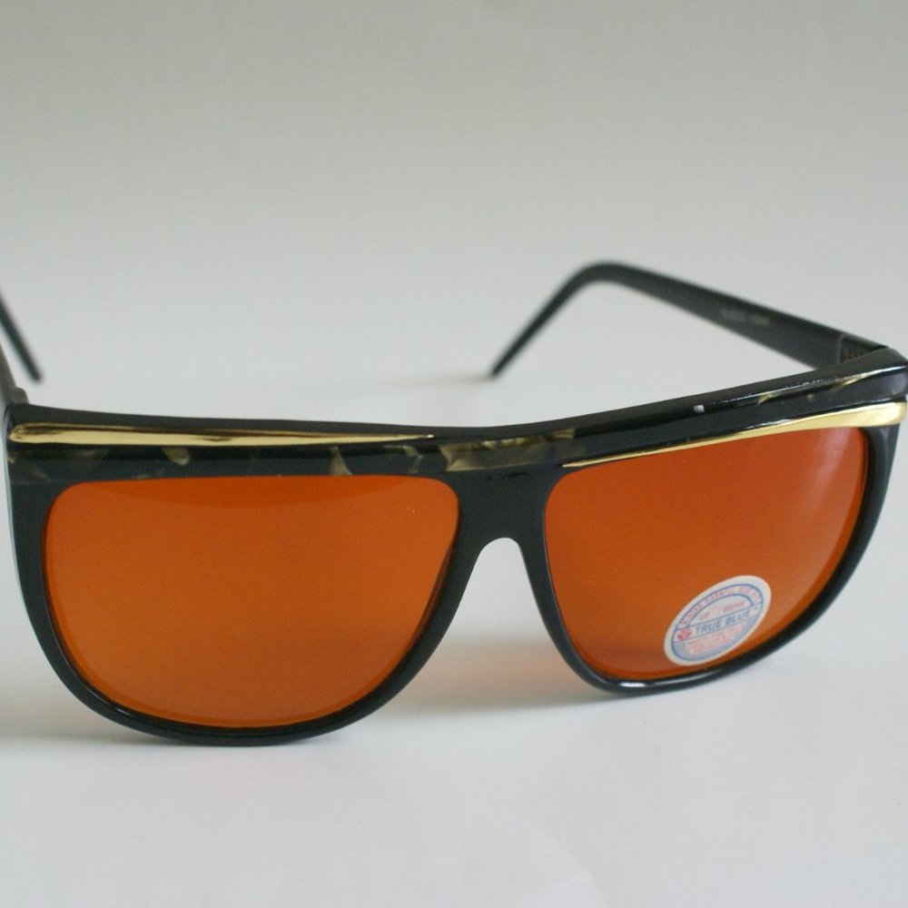 NWT True Vintage Lady'sRetroFashion 80s style laminate top sunglass